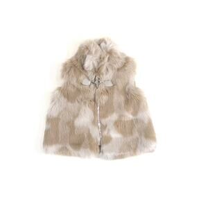 FAUX FUR GIRLS VEST SIZE 9/12M
